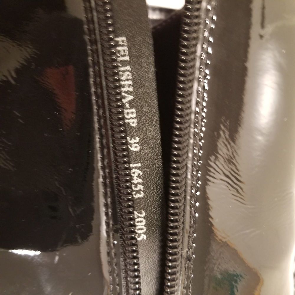 Azura Felisha Bootie Glossy Black Patent Leather Women's 39 - Picture 8 of 9